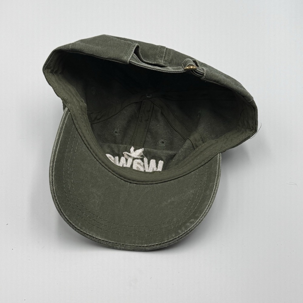 WaWa Adjustable Strapback Hat Cap Green Embroidered Logo Hat - Picture 2 of 3